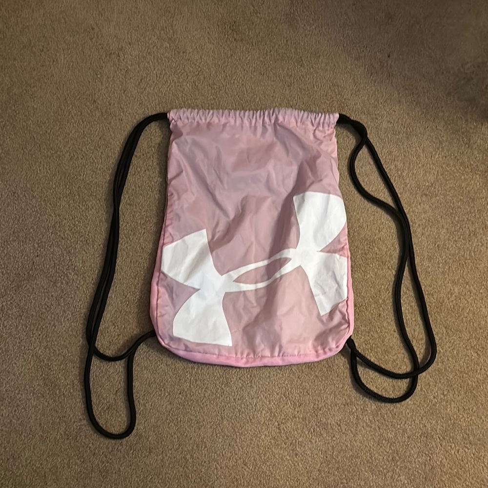 Under Armour Pink Drawstring Bag
